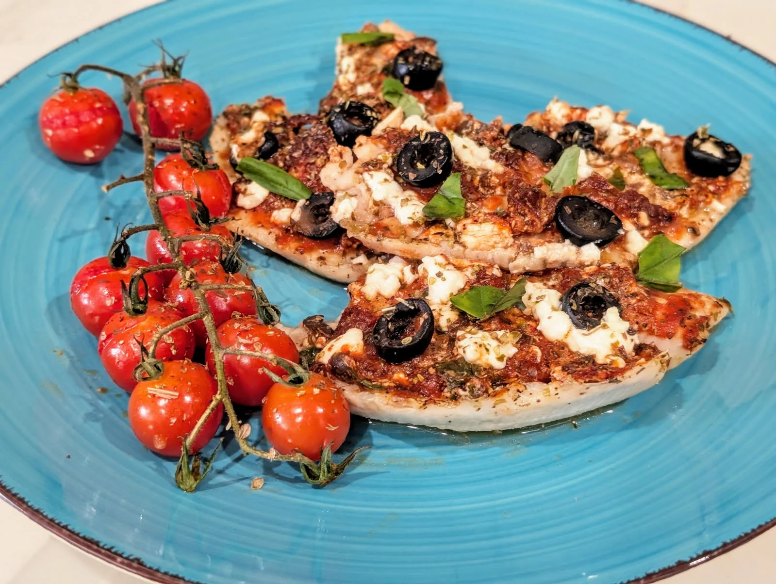 Tilapia with sundried tomato-olive stuffing
