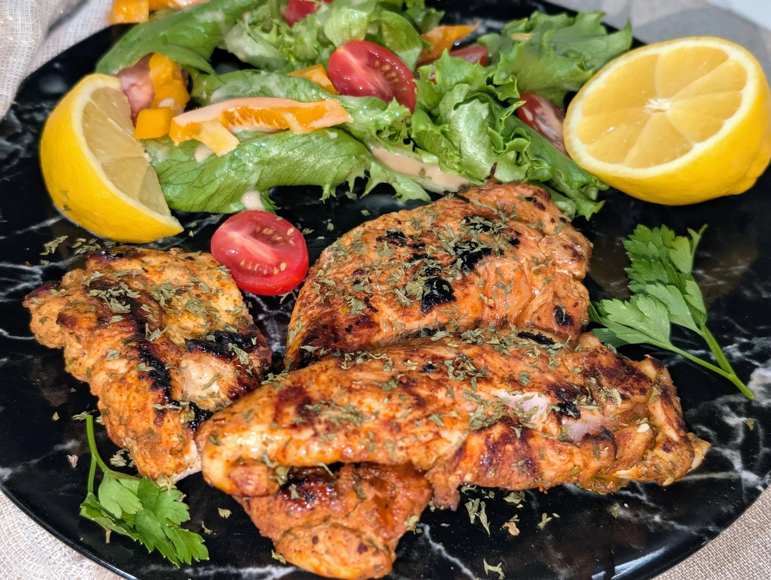 Mediterranean herbed grilled chicken